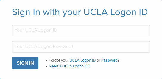UCLA Shibboleth Logon Page